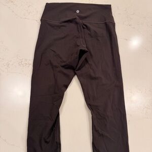 Lululemon Align high rise leggings in classic black, size 6. Super soft buttery
